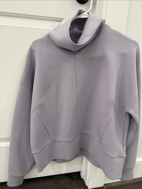 CALIA by Carrie Underwood Light Gray Mock Neck Pullover